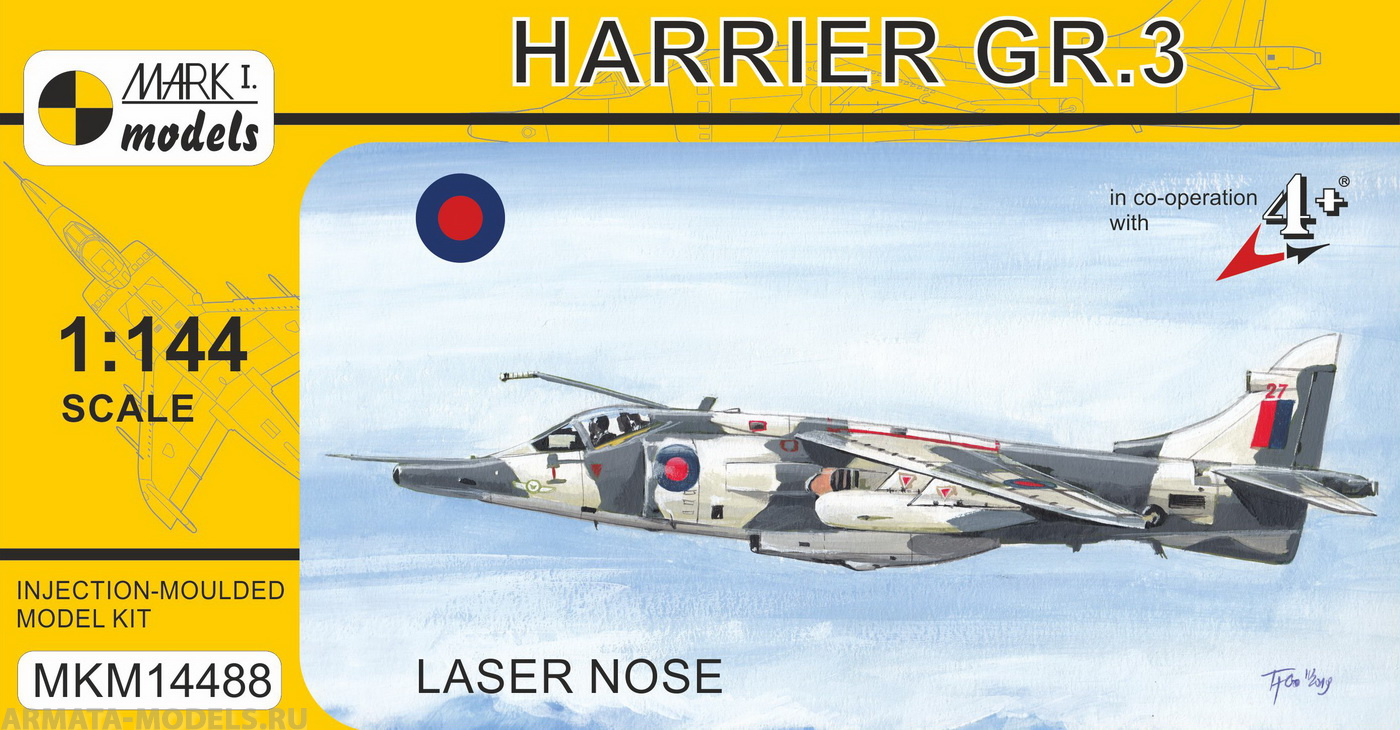 MKM14488 Самолет BAe Harrier GR.3 Laser Nose The Hawker Siddeley Harrier Mark I Models