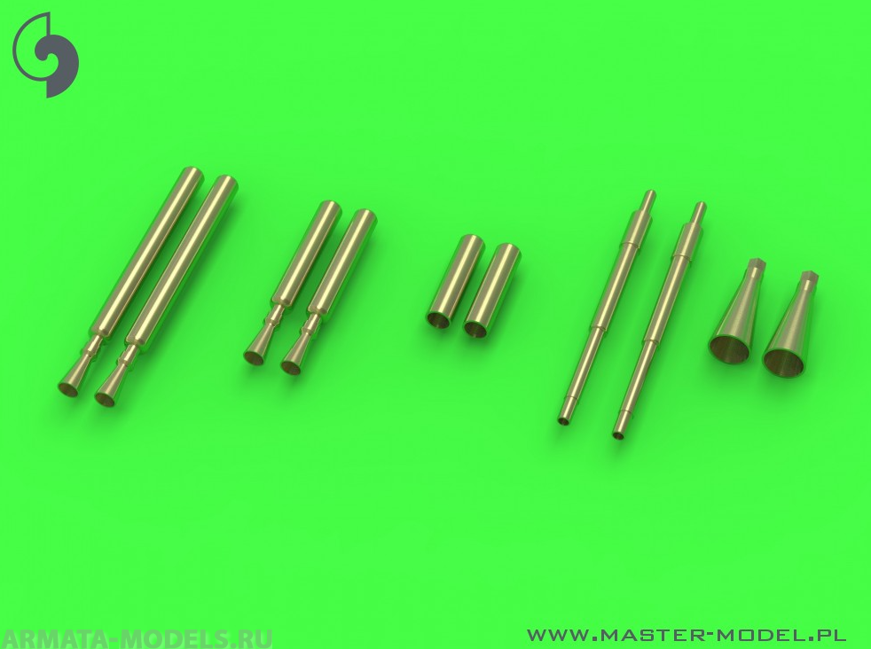 AM-32-080 F6F Hellcat - вооружение ночных истребителей (Браунинг 50 калибра и 20-мм наконечники пушки с защитой от пламени)