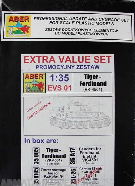 ABR-EVS-02  Дополнения для  Heavy Armoured Car with7,5cm PaK40gun Sd.Kfz.234/4 для