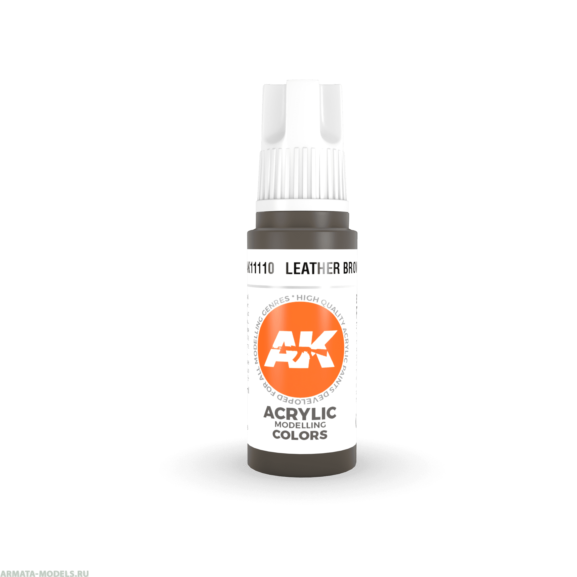 AK11110 Краска акриловая Leather Brown 17ml