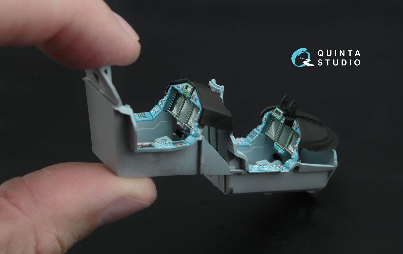 QD48007-Base 1:48 3D Декаль интерьера  кабины Як-130, осн. элементы (для модели  Звезда)