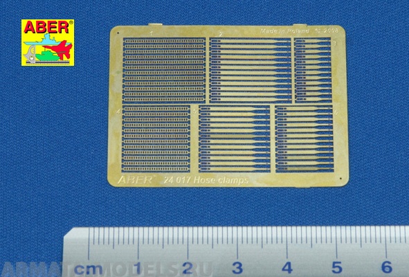 ABR-24-017  Дополнения для  Hose clamps for all cars для  1/24