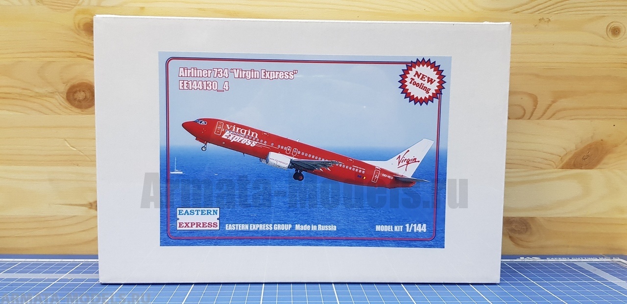 ЕЕ144130_4 Авиалайнер 737-400  Virgin Express Восточный экспресс