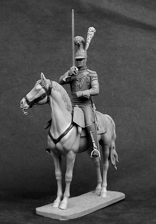 CHM-54256. Офицер саксонского кирасирского полка Фон Цастров 1810-13 гг. 54 смола. Chronos Miniatures