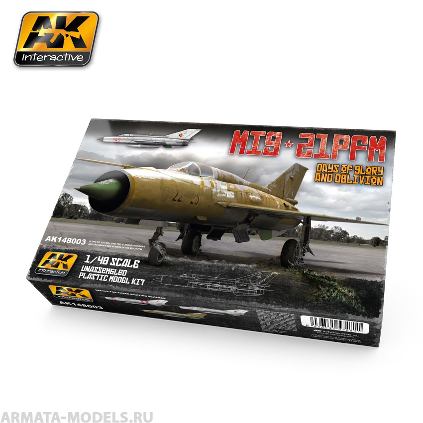AK-148003 Сборная модель MIG-21 PFM Oblivion and Days of Glory AK-Interactive