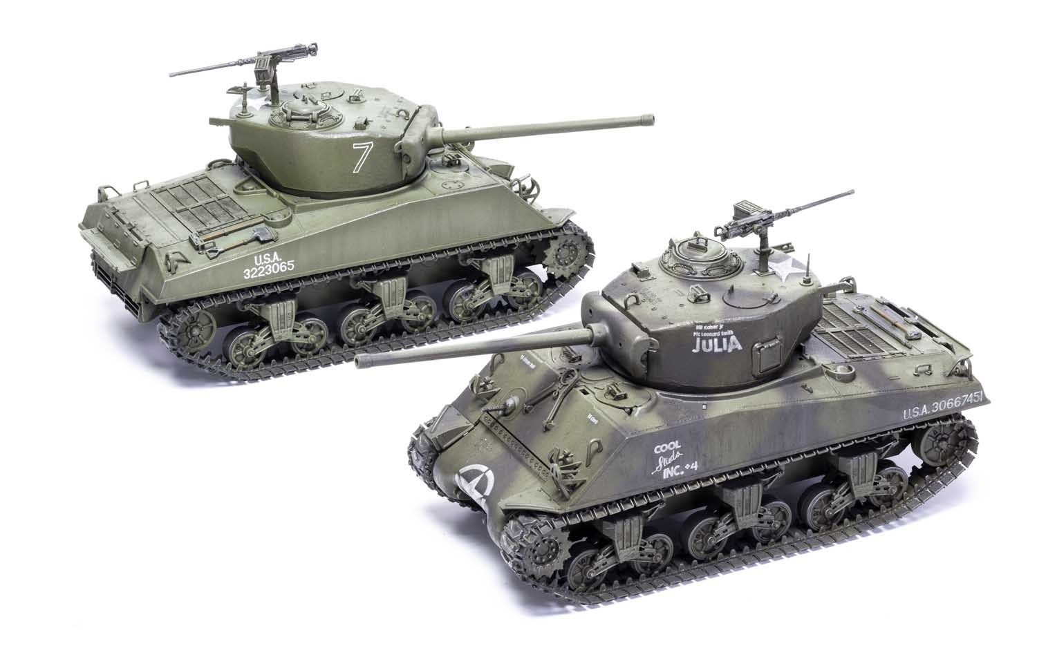 A1365 Сборная модель танка Шерман M4A3(76)W Battle of the Bulge Airfix