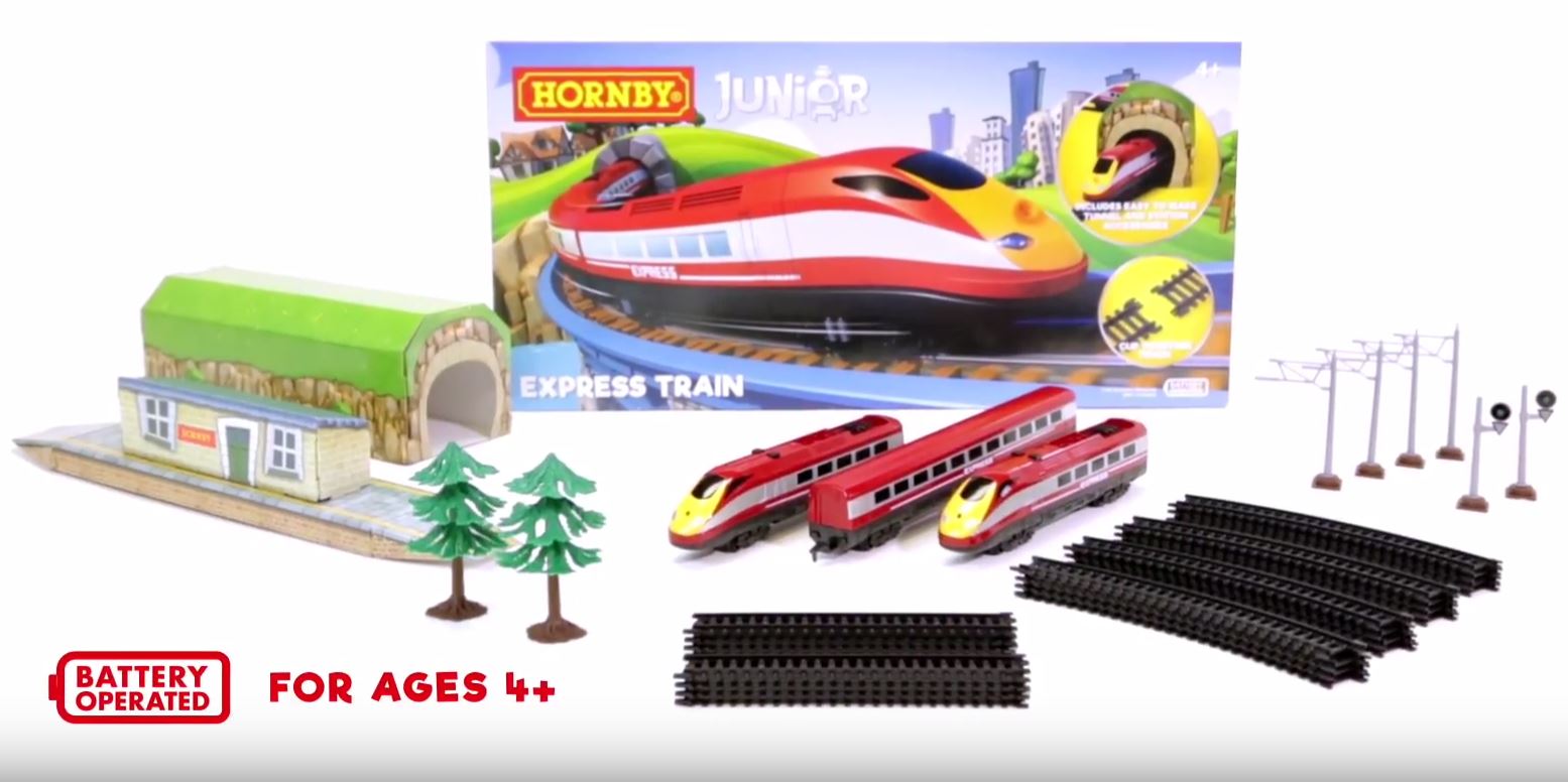 R1215 Набор Железная дорога Hornby Junior из пластмассы - Express Train' Trail Set Hornby