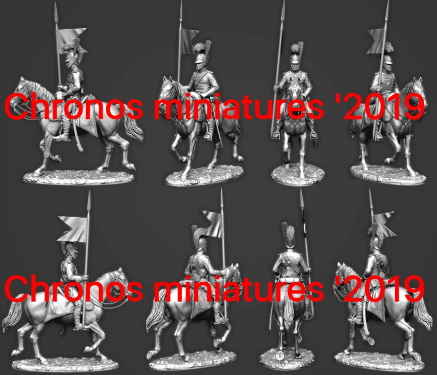 CHM-54184. Гвардейский шеволежер-лансер, Вестфалия 1811-13 гг. 54 мм. Материал - смола. Chronos Miniatures