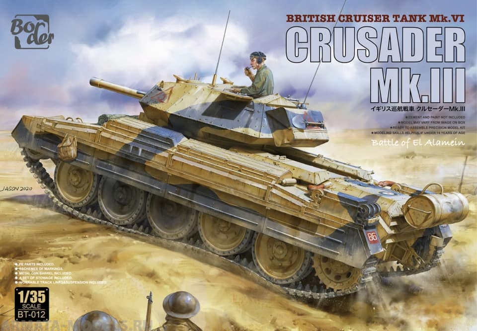 BT012 British cruiser tank, crusader MKIII BORDER MODELS