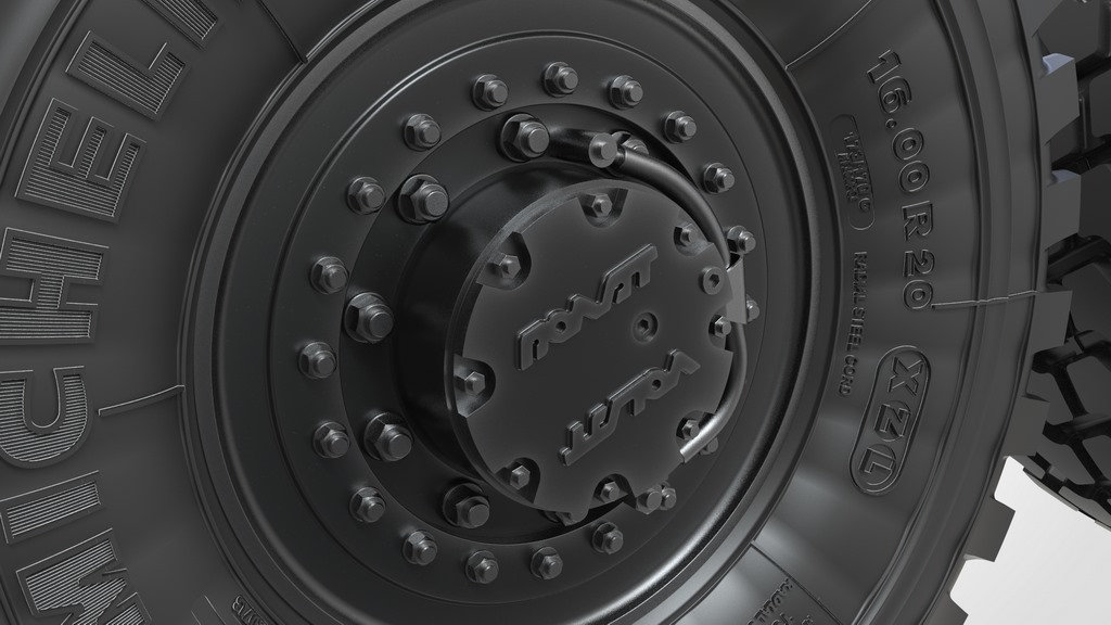 35217MIN Урал-63095 Тайфун-У 6Х6  Набор колес под нагрузкой  (6шт)