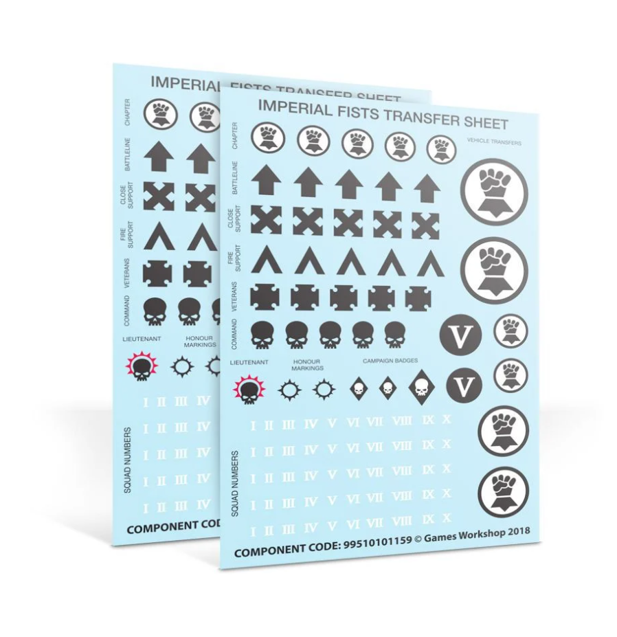 55-26GW Набор улучшений для Примарисов Имперских Кулаков (Imperial Fists Primaris Upgrades and Transfers)