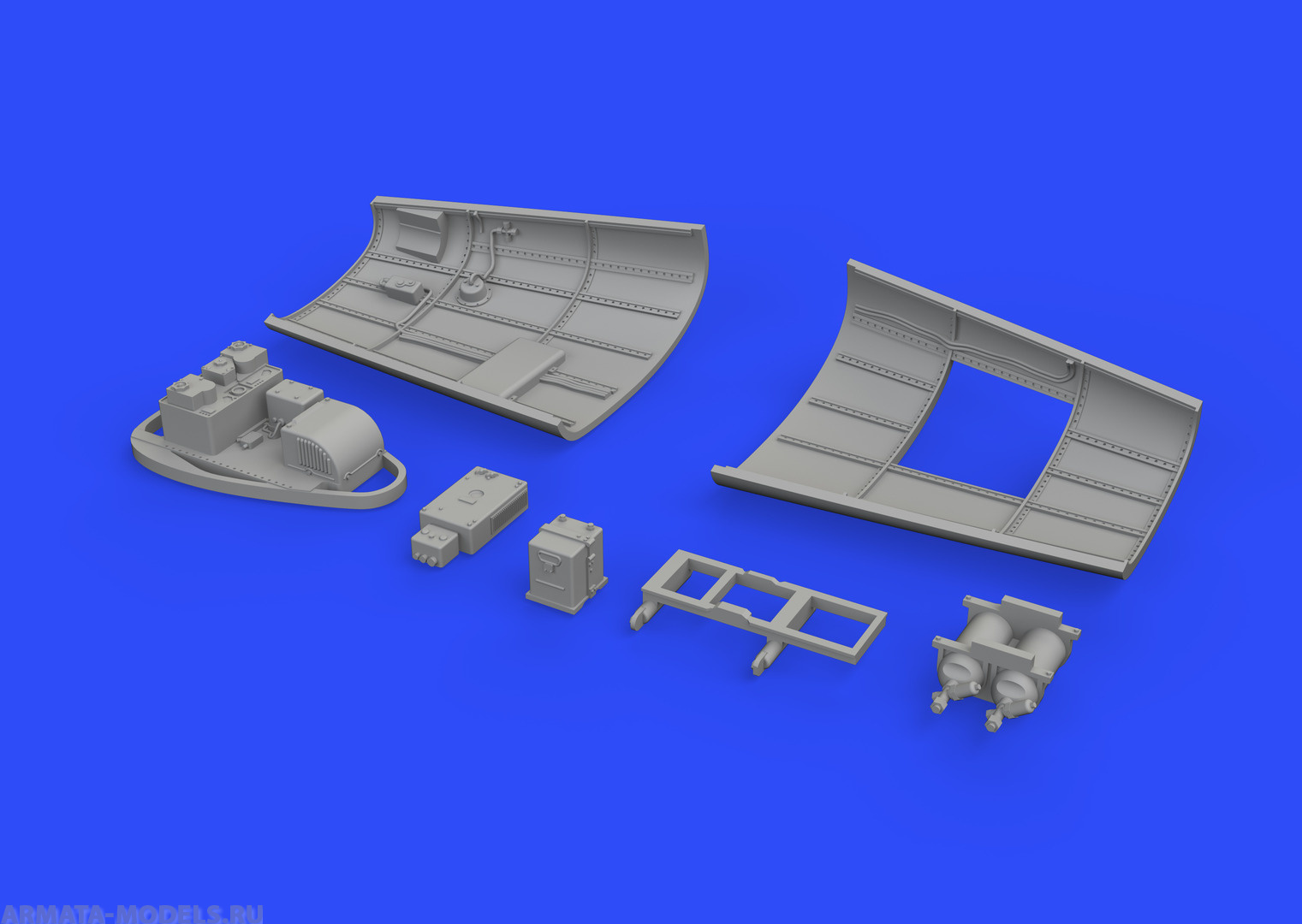 648257ED Радиоотсек Bf 109G-2/4 radio compartment