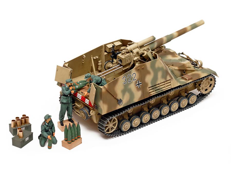 35367 Немецкое тяжелое самоходное 150-мм орудие HUMMEL с 3-мя фигурами Tamiya