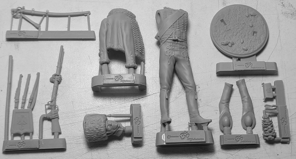 CHM-75071(М). Гид маршала Мортье, Франция 1806-12 гг. Материал - белый металл. Chronos Miniatures