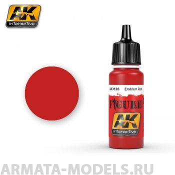 AK3126 Акриловая краска EMBLEM RED