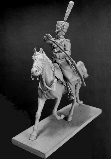 CHM-54247. Обер-офицер конных полков Санкт-Петербургского ополчения, Россия 1812-14 гг. 54 мм. Материал - смола. Chronos Miniatures