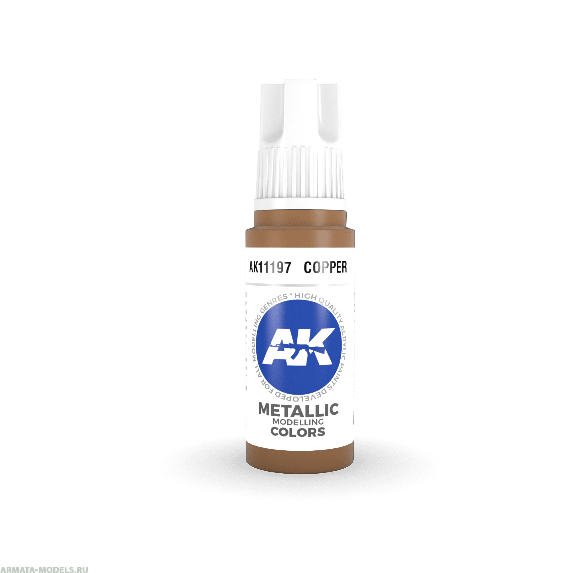 AK11197 Краска акриловая Copper 17ml