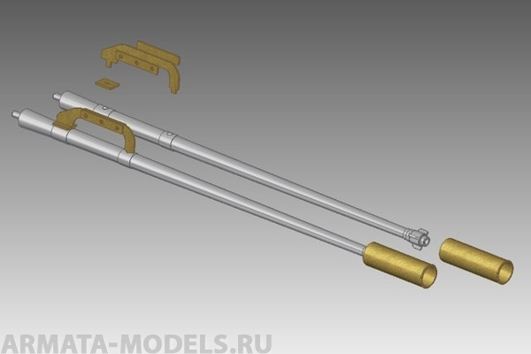 35B135RB Точеный ствол ZU-23-2 23mm 2A14 L/87,5