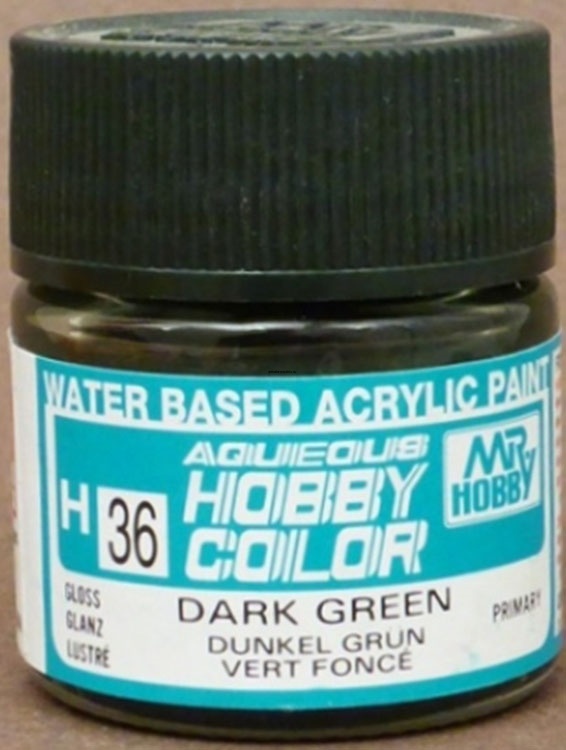 H036 Краска 10мл  DARK GREEN