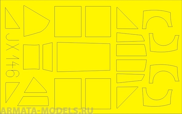 JX146ED  Окрасочная маска Bf 109E-7 for Trumpeter kit 1/32