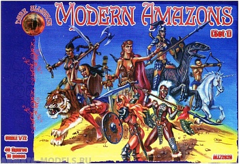 ALL72025 Фигуры Modern Amazons 1/72