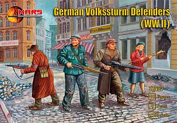 32027MR Фигуры WWII German Volkssturm Defence Mars, 1/32