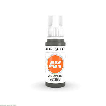 AK11022 Краска акриловая Dark Grey 17ml