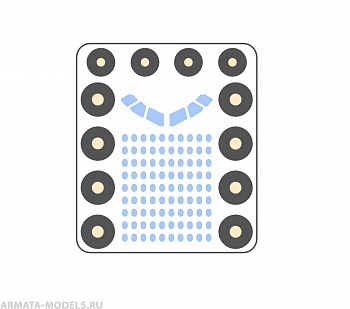 AM144114 Маска окрасочная для Airbus A-320 Звезда