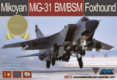88003-S Самолет Mikoyan MiG-31BM/BSM Foxhound Limited Edition AMK