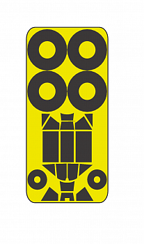 AM48102 Маска окрасочная для Мессершмитт BF-109F4 Звезда