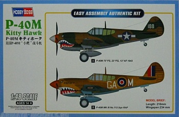 85801 Самолет P-40E Kitty Hawk Fighter